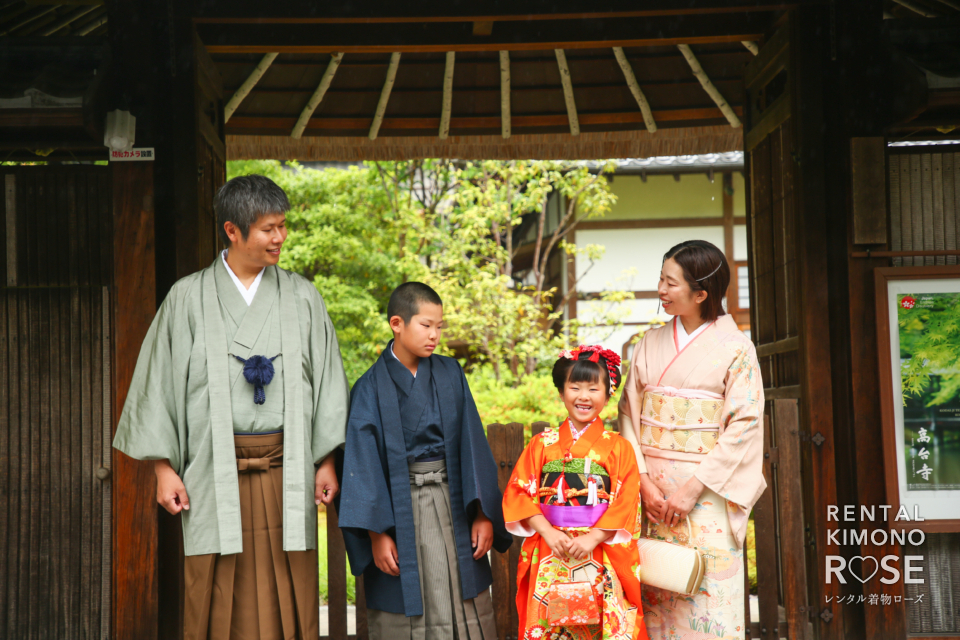 写真:京都東山にて7歳の女の子の七五三ロケーション撮影
