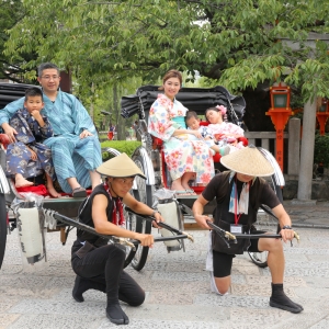 写真：ロケーション撮影に観光人力車オプション登場（終了）