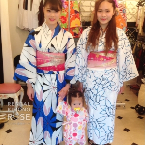 写真:仲良し姉妹で浴衣レンタルにご来店❤️ お子様連れの可愛い女子旅✨
