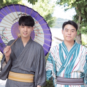 写真:韓国からの学生2人組☆浴衣で京都東山散策!