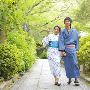 写真:京都の夏を涼しく過ごせるローズの「おすすめ浴衣プラン」吸汗速乾ブランド浴衣