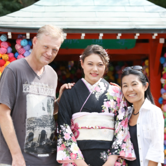 写真：京都・高台寺公園にてご家族と成人式振袖レンタルロケ撮影