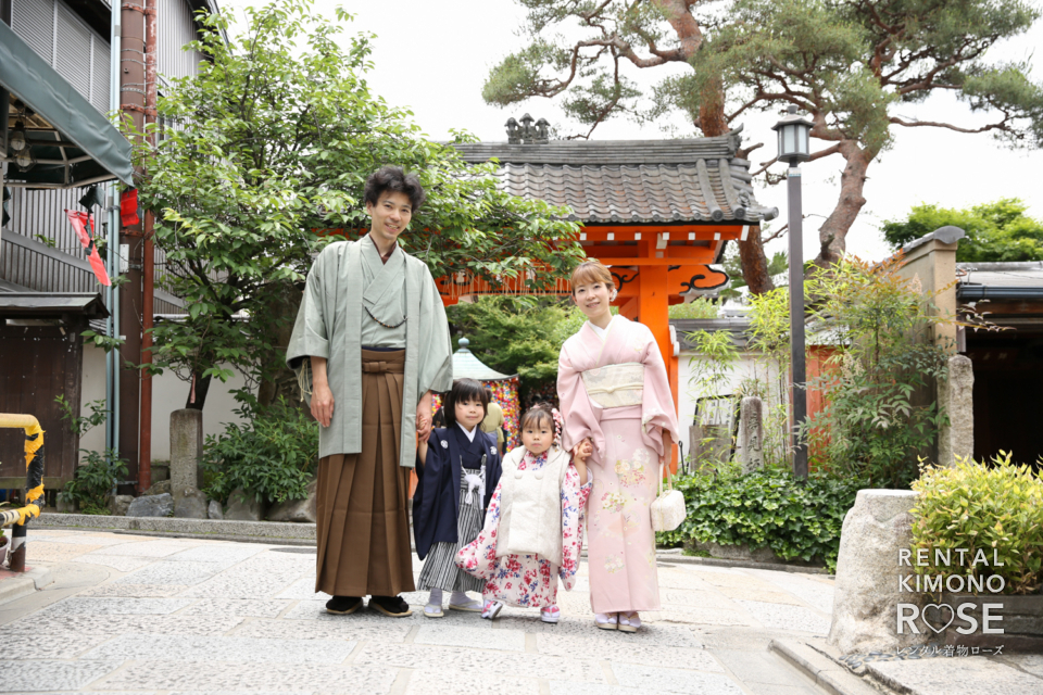 写真:京都・東山高台寺でリピーター様の七五三ロケーション撮影