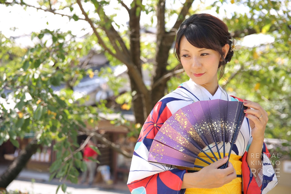 写真:浴衣美人と一緒に東山ぶらりロケーション撮影