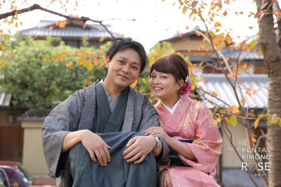 写真：京都・八坂庚申堂や高台寺公園で新婚様の観光ロケーション撮影