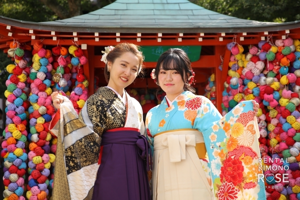 写真:卒業記念・前撮りに振袖袴レンタルロケ撮影+ドレス撮影