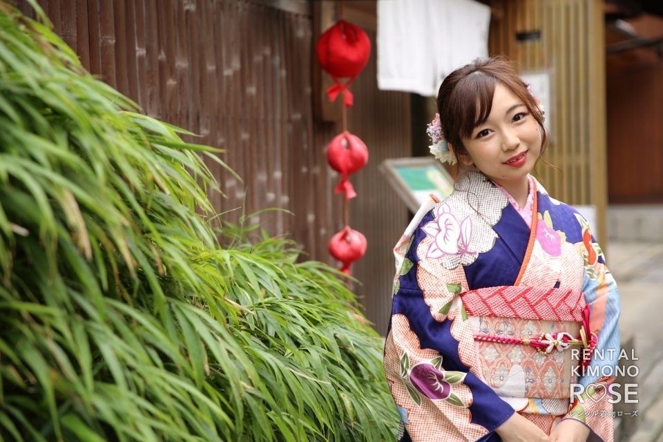 写真:京都・ねねの道で成人式振袖持ち込みロケーション撮影+ドレス撮影
