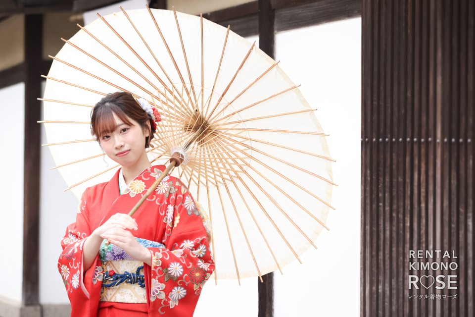 写真：春の京都・八坂庚申堂や八坂の塔で成人式振袖レンタルロケ撮影