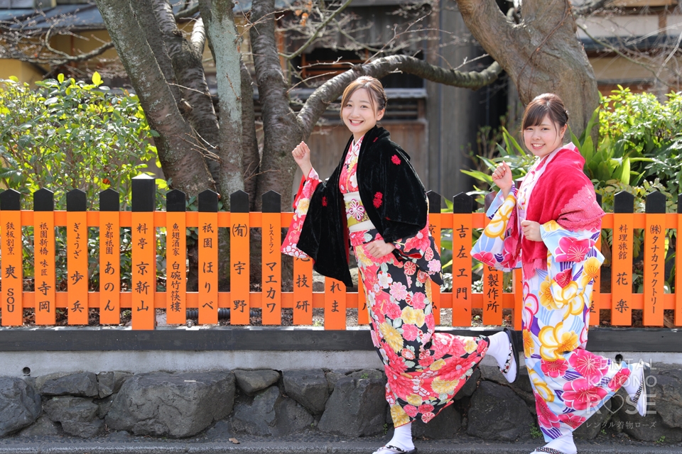 写真：京都祇園で仲良し女子二人旅ロケ撮