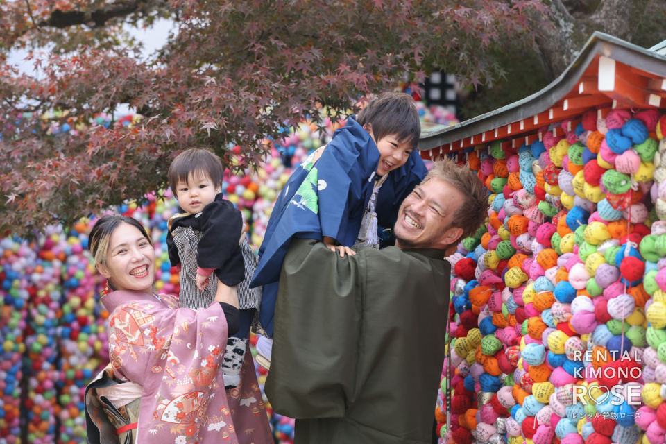 写真:お持込の着物でリピーター様の七五三ロケーション撮影