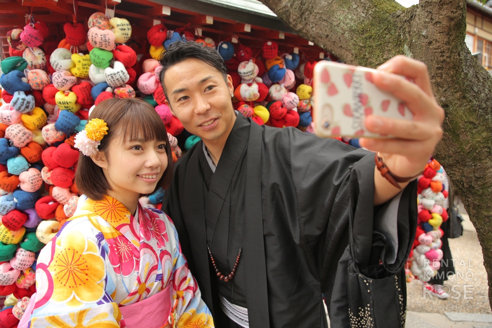 写真：カラフルキュートな着物でラブラブ京都旅行ロケ撮影