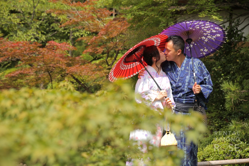 写真：香港からカップルさんで京都旅行！浴衣で東山ロケ