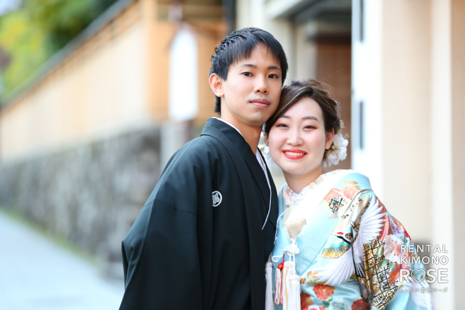 写真:色打掛と羽織袴の婚礼衣装レンタル・着付け・ヘアセット