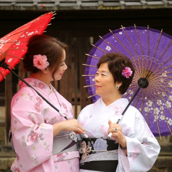 写真：香港から母娘二人の着物京都旅をロケ撮影