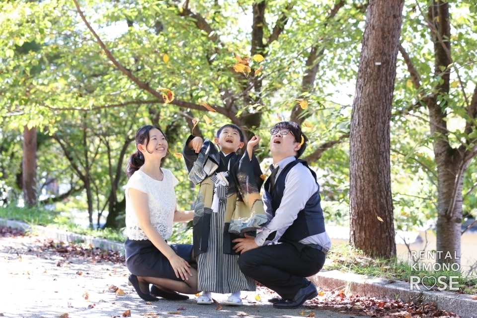 写真:京都・八坂庚申堂や高台寺で七五三ご家族様ロケーション撮影