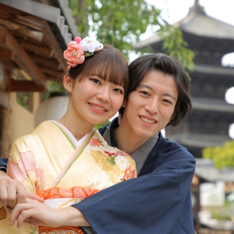 写真：ラブラブ学生カップル様と東山ロケ♡