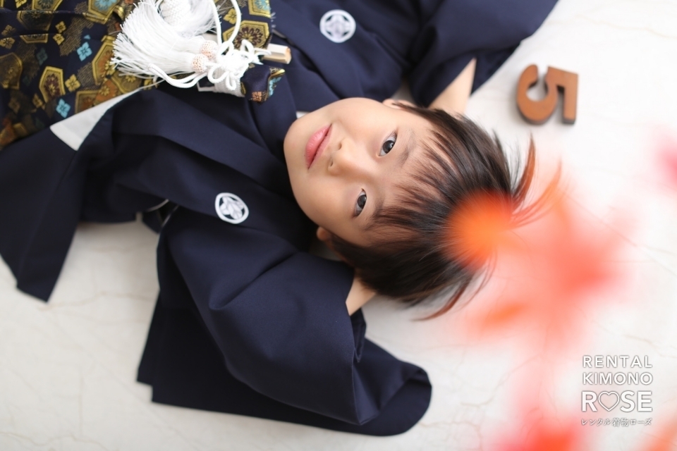 写真:京都・高台寺公園とローズのスタジオで七五三記念撮影