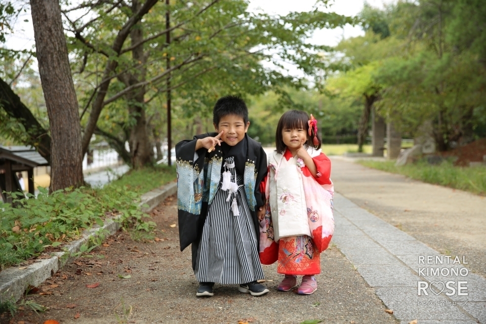 写真：京都・高台寺公園や八坂庚申堂で七五三ご家族様ロケーション撮影