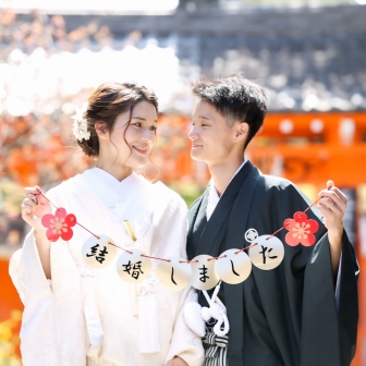 写真：白無垢と羽織袴の婚礼衣装レンタル・着付け・ヘアセット