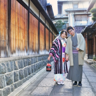 写真：ふたりで京都ぶらり散策♪