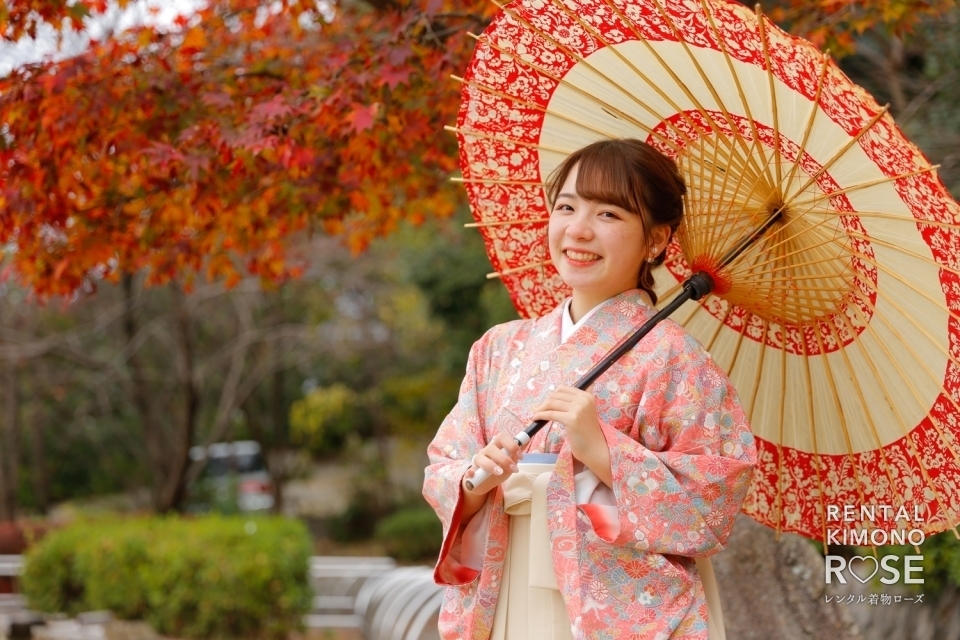 写真：京都・高台寺公園や八坂庚申堂でアンティーク袴ロケ撮影