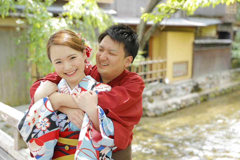 写真：京都・祇園着物デートでロケ撮